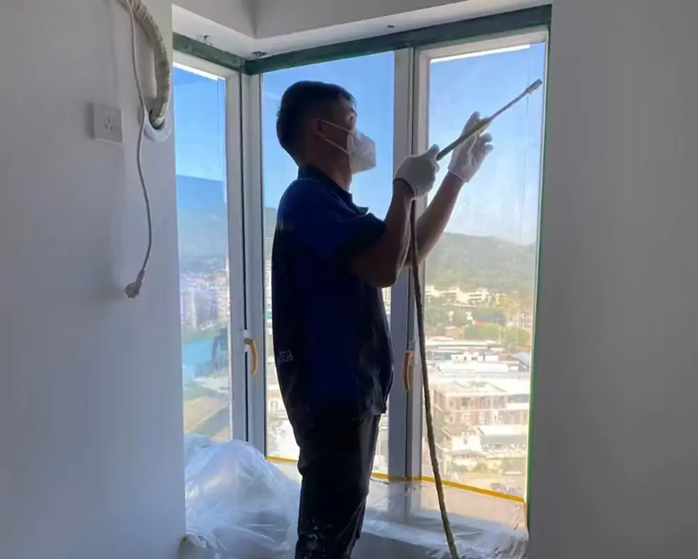 將軍澳日出康城高層海景單位窗邊滲水修復工程