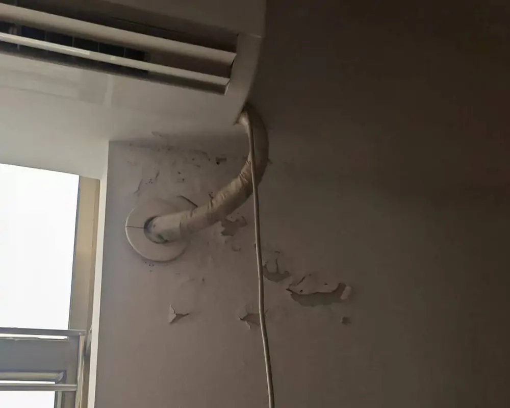 唐樓單位滲水（牆身起泡／批盪剝落）